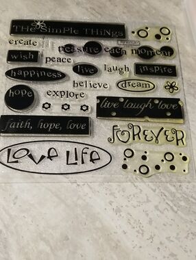 Close To My Heart Clear Stamp Set The Simple things